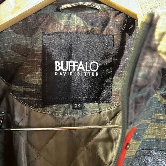 Buffalo David Bitton Women's Winter Camo Jacket Size XS Removable hood USED - Picture 7 of 14